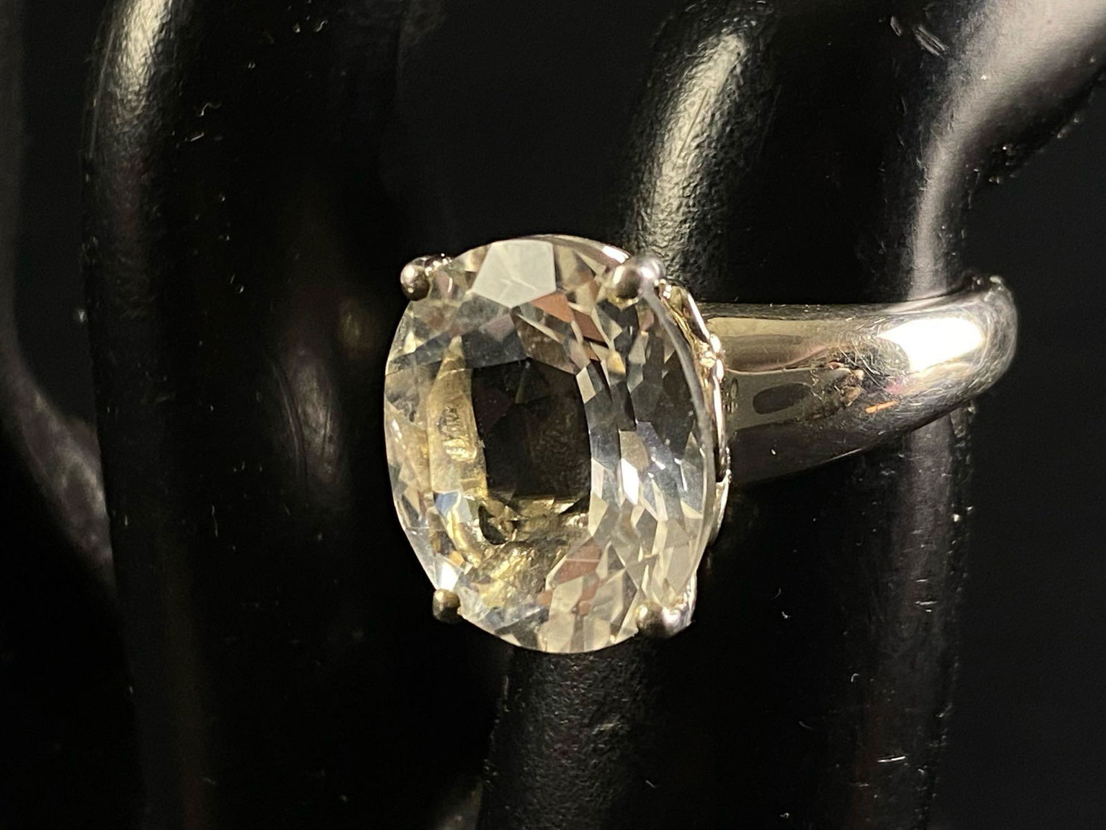 Vintage Solitaire CZ Engagement Ring (1 of 8)