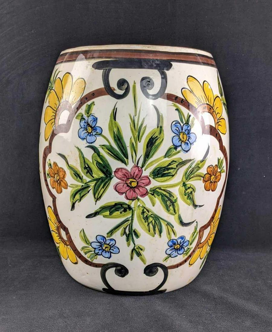 Large Ceramic Hand Painted Planter Vase (1 of 6)