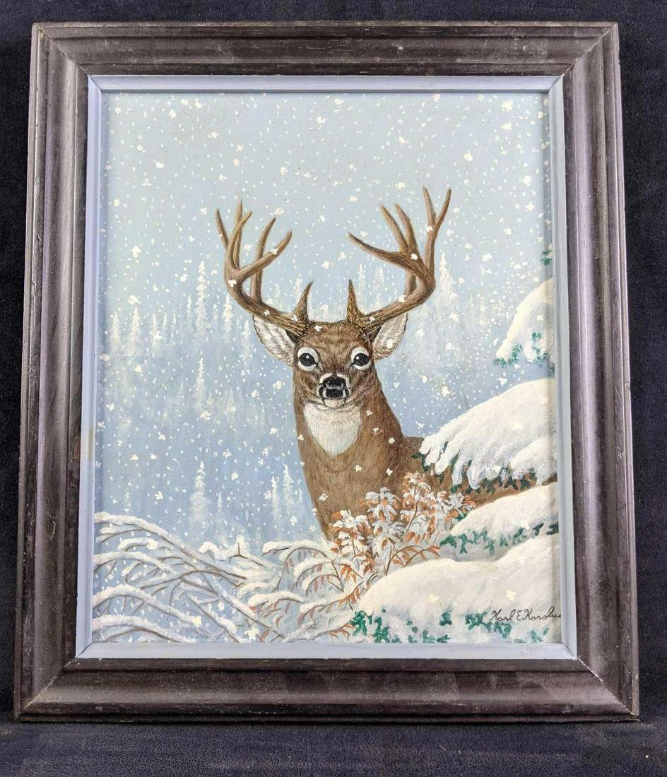 Buck In The Snow by Karl Karalus (1 of 4)