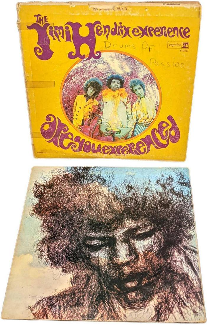 Two Vintage Jimi Hendrix LP Records (1 of 6)