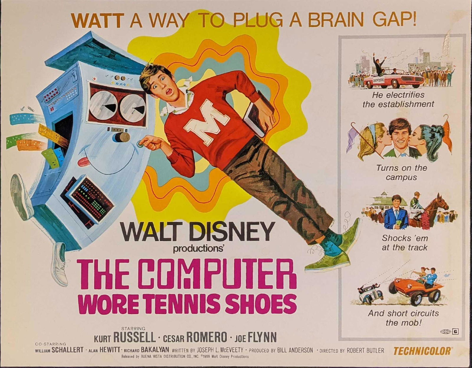 Disney The Computer Wore Tennis Shoes 9 11x14 Full (1 of 11)