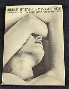 Mirror of Venus By Wingate Paine Hardcover: Mirror of Venus By Wingate Paine with Words By Francoise Sagan & Federico Fellini. This was published by The Ridge Press (New York) in 1971. The book is approx 9 1/4" x 3/4" x 12 1/4" and it weighs 2.