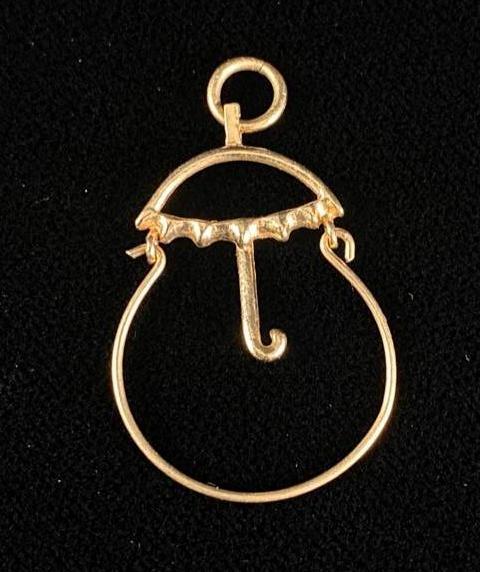 14k Gold Umbrella Shaped Charm (1 of 2)