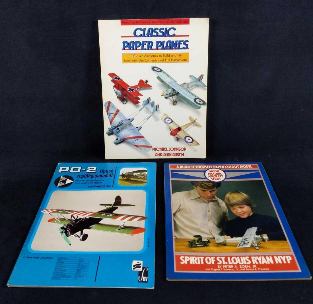 3 Vintage Build Yourself Paper Cut Out Models (1 of 8)