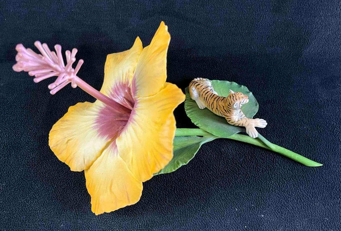 Connoisseur of Malvern Hibiscus with Tiger Figurine (1 of 9)