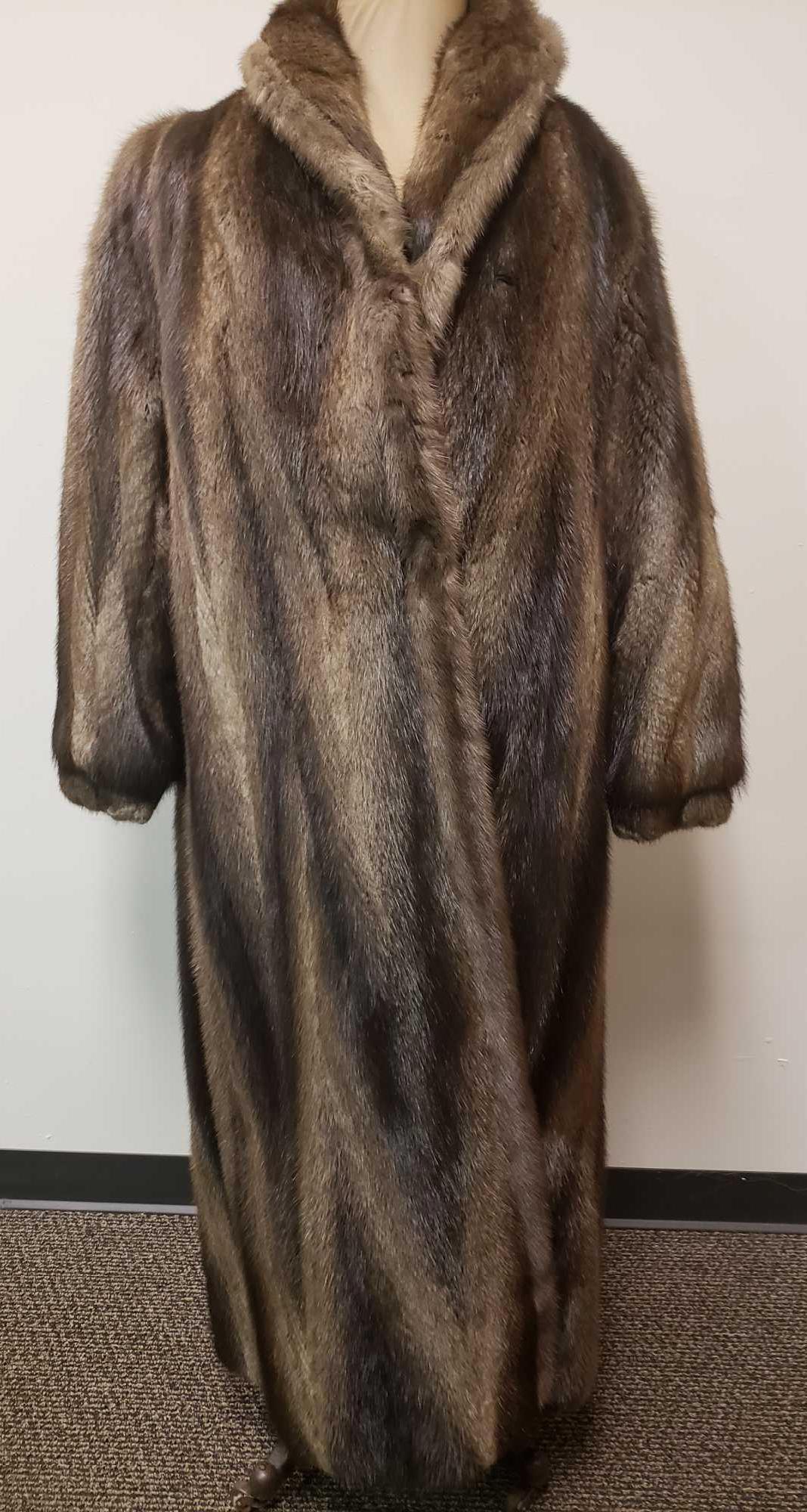 Full Length Nutria Fur Coat (1 of 5)