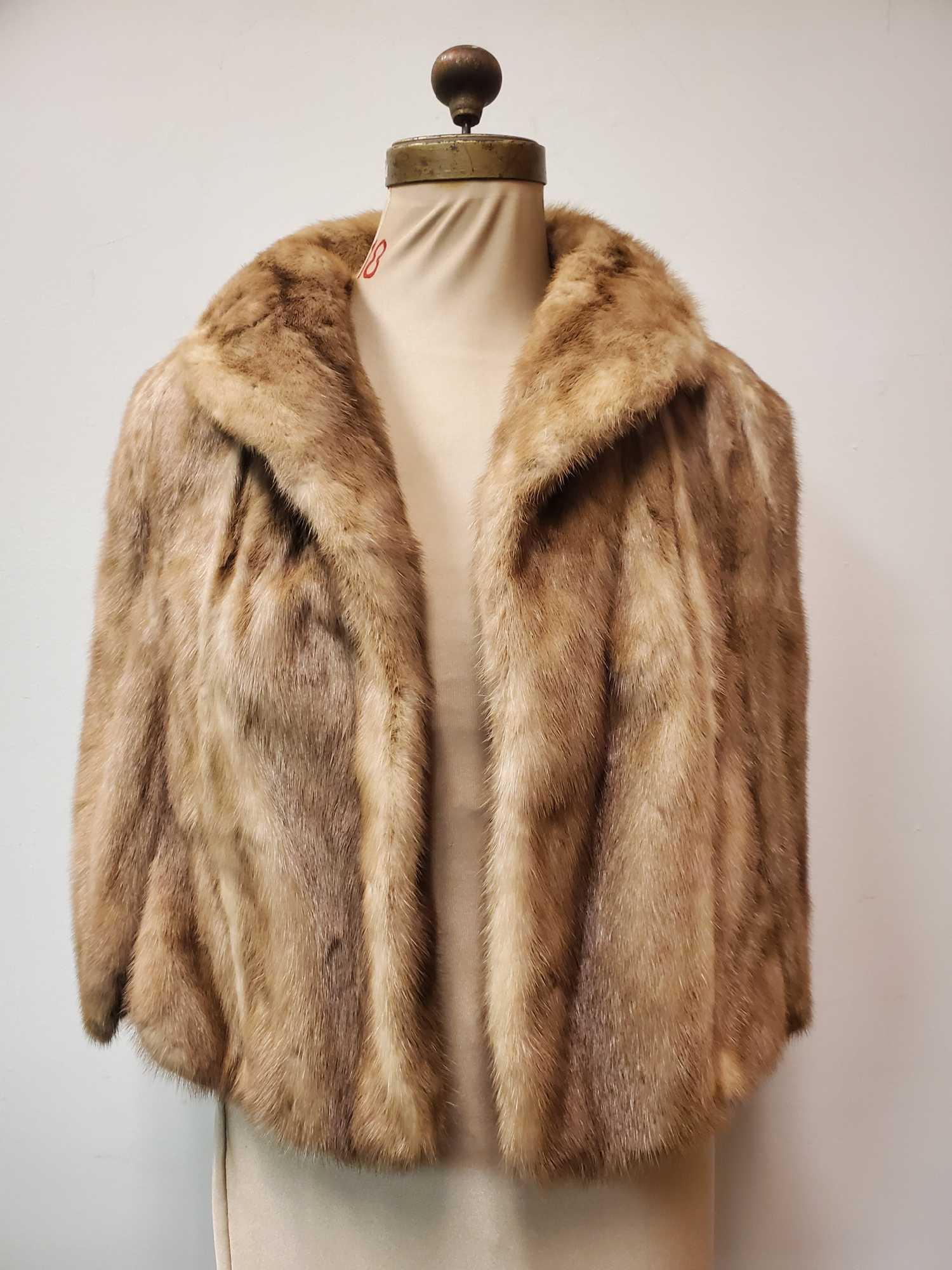 Light Brown Vintage Mink Shawl by Richland Furs (1 of 7)