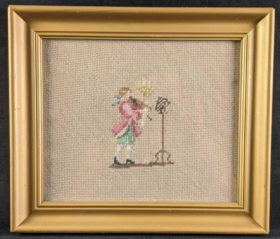 Needle Point Folk Artwork (1 of 4)