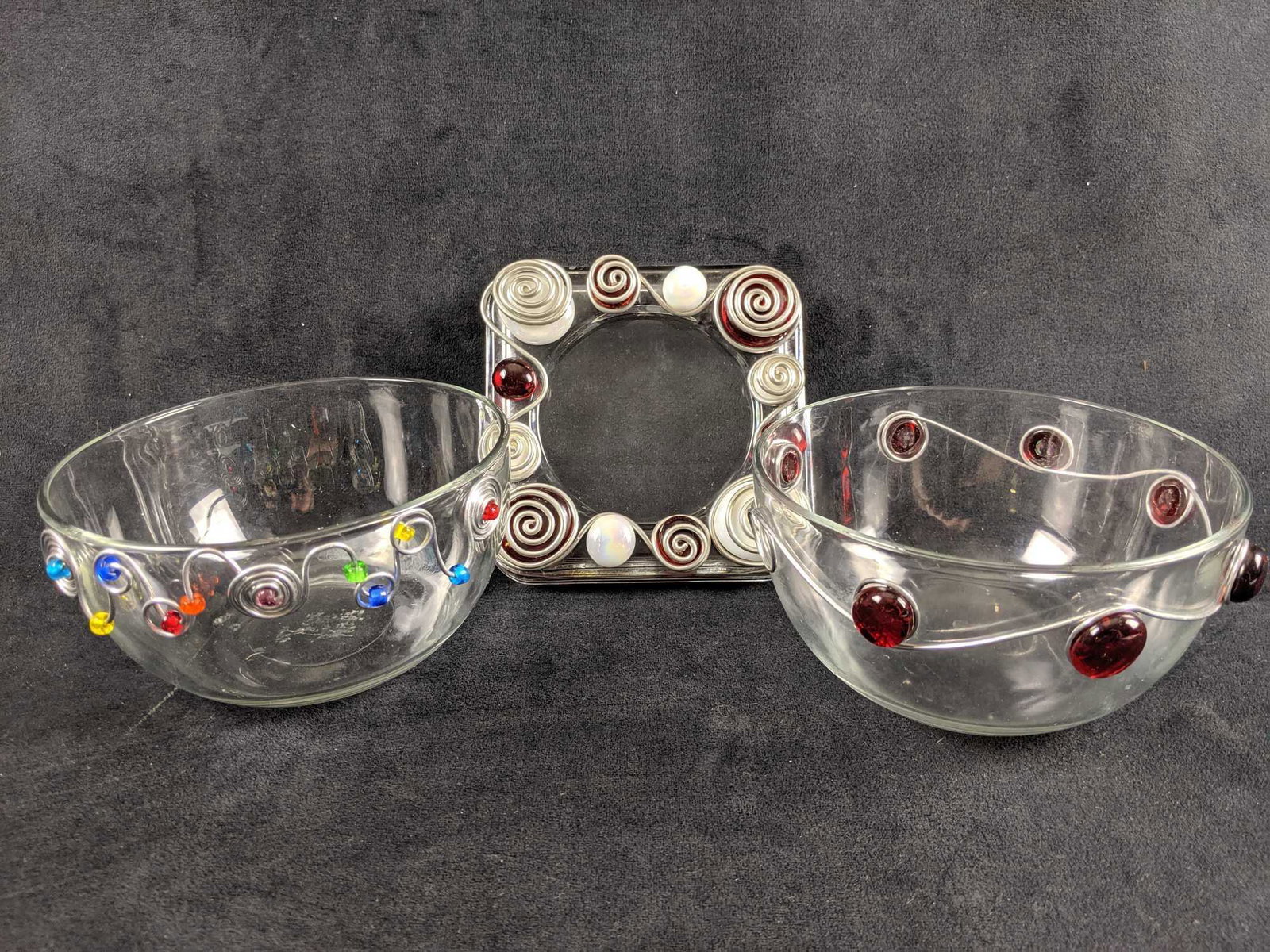 Unique Glass Coaster And Bowl Set (1 of 5)