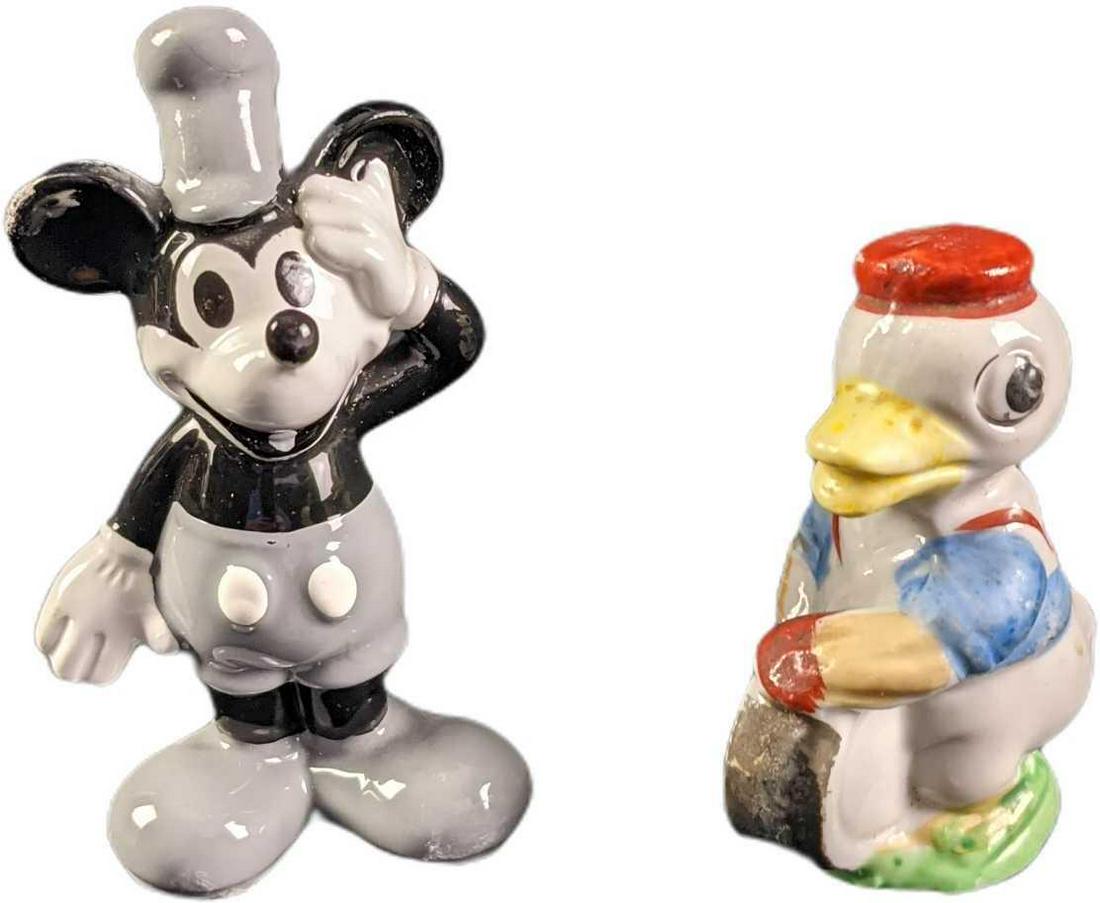 Vintage Ceramic Disney Mickey Mouse & Donald Duck Figures (1 of 8)