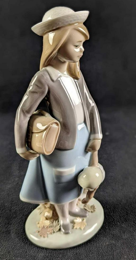 Retired LLadro Autumn Girl With Doll Figurine (1 of 6)