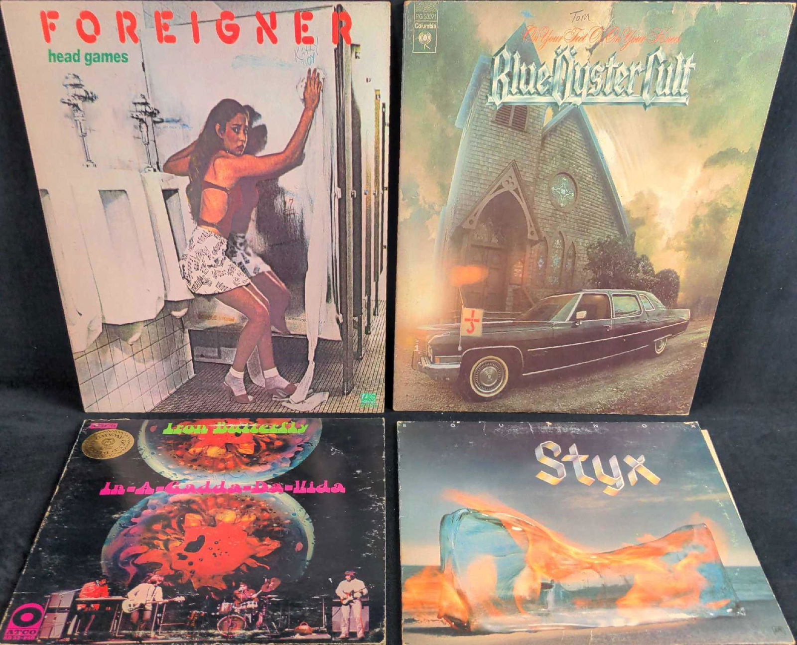 Classic Rock LP Vinyl Records Blue Oyster Cult Iron Butterfly Styx Foreigner (1 of 10)