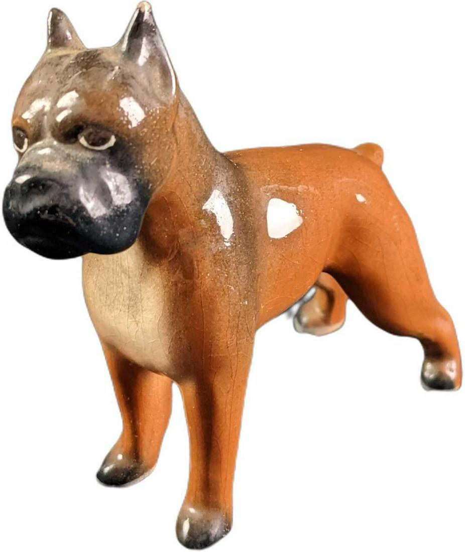 Vintage Ceramic Boxer Dog Figurine (1 of 7)