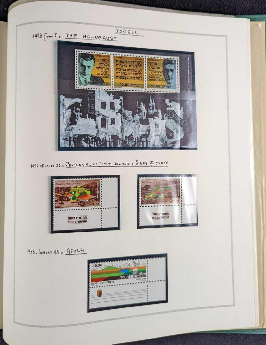 Collection of 60s 70s 80s Israel Stamps With Binder (1 of 9)