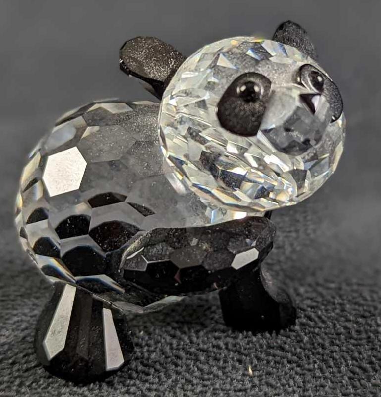 Retired Swarovski Crystal Panda Bear Figurine (1 of 8)