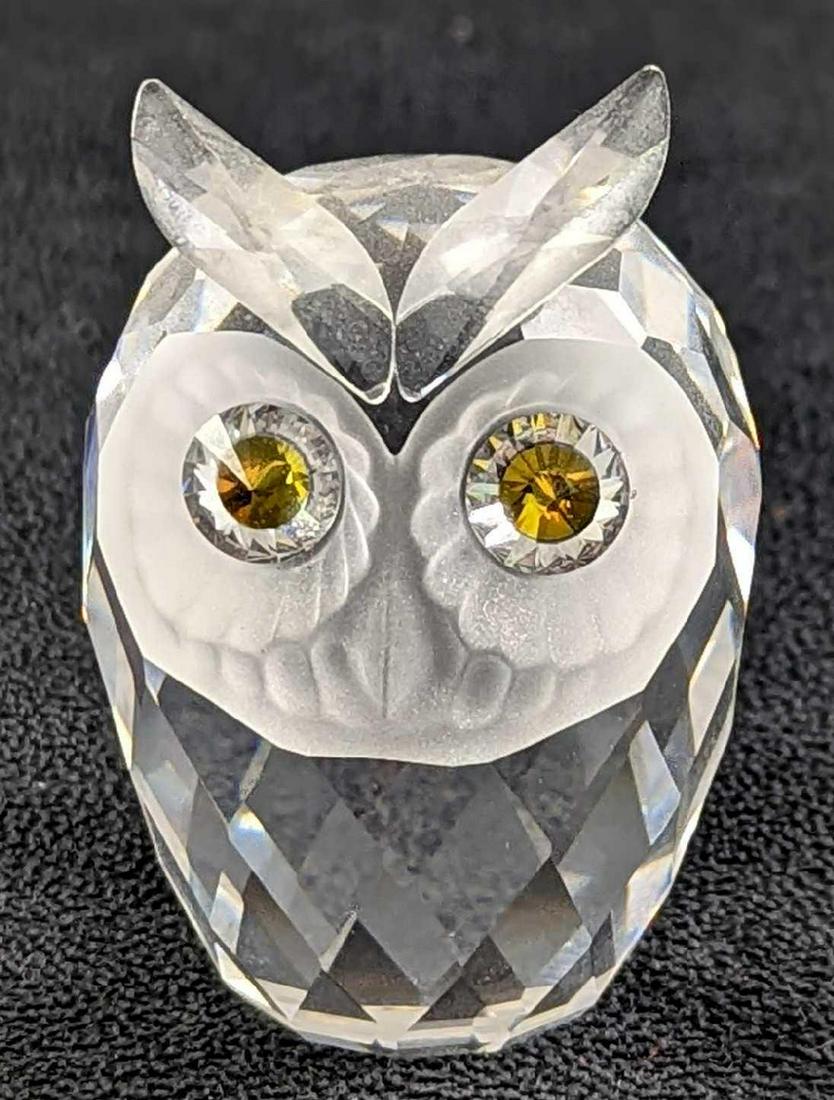 Retired Swarovski Crystal Owl Figurine (1 of 8)