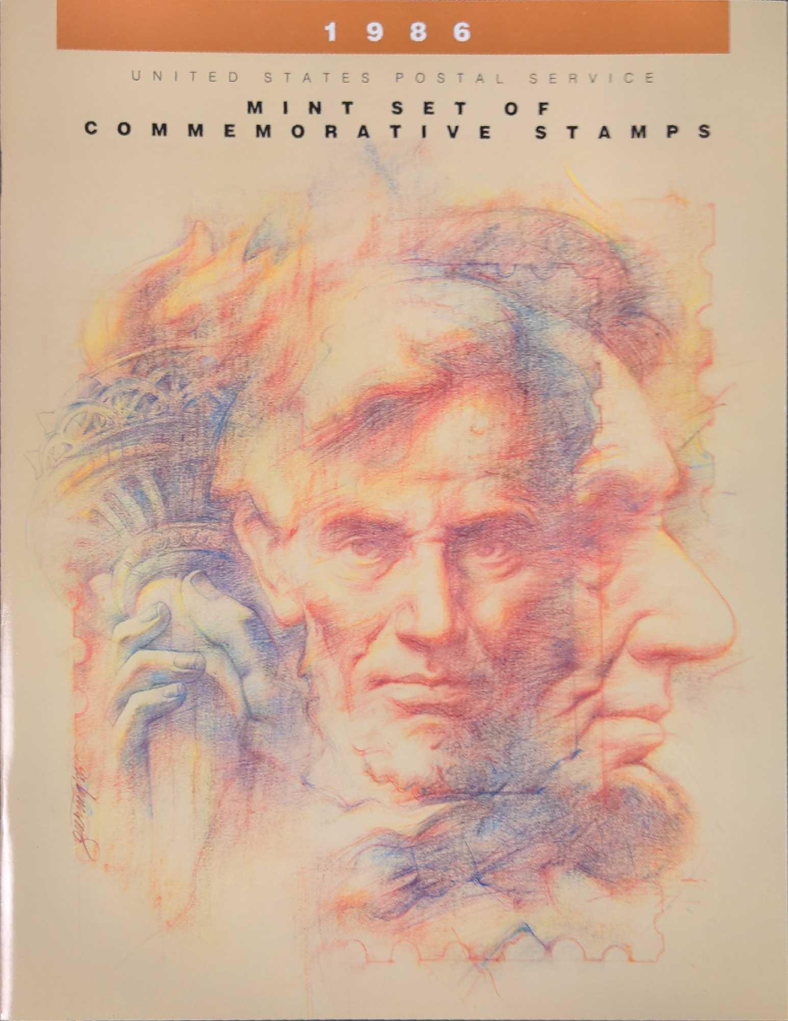 USPS Set Of Commemorative Stamps 1986 W Booklet (1 of 7)