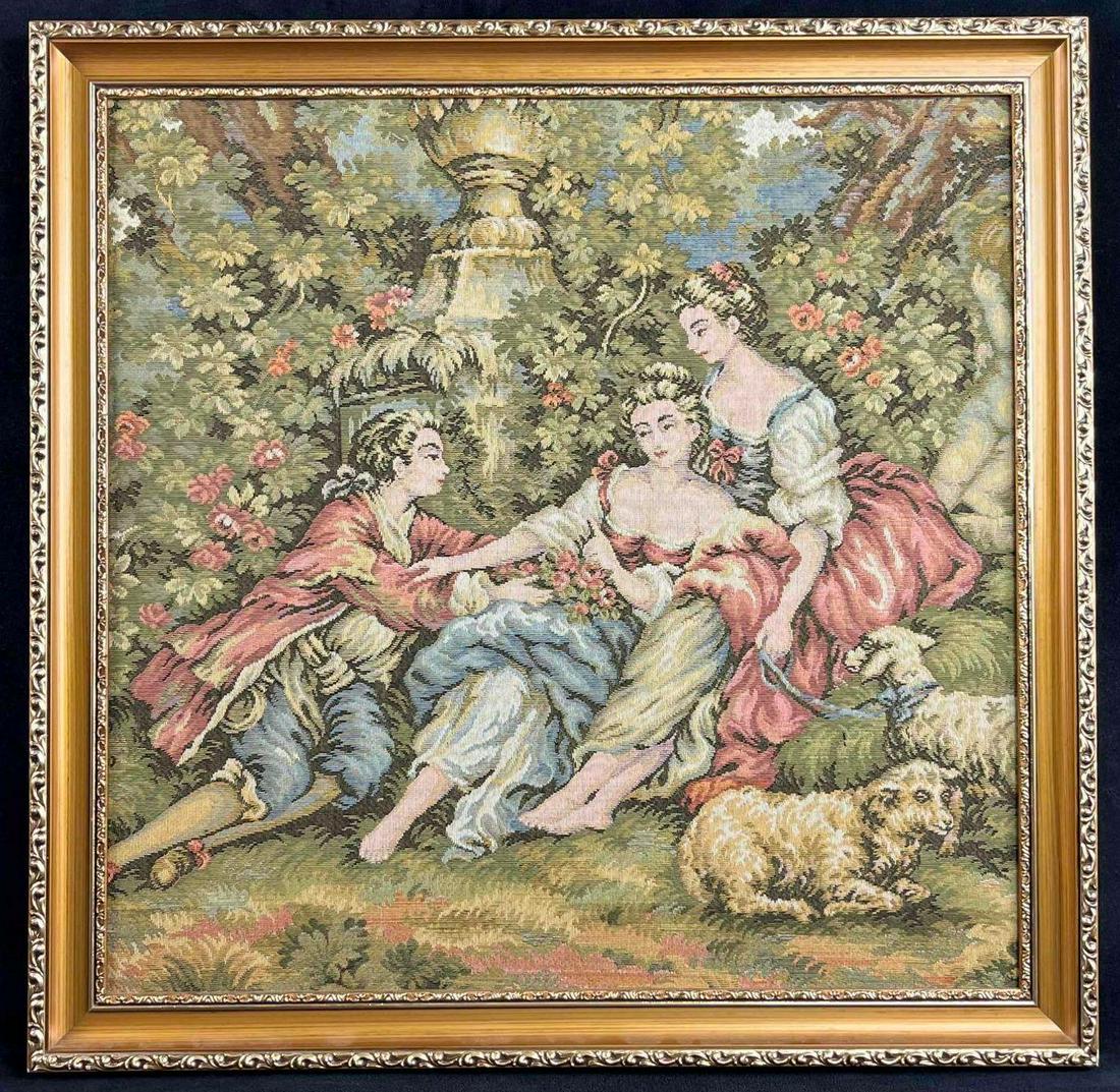 Embroidery Art Rococo Art Scene Embroidered (1 of 5)