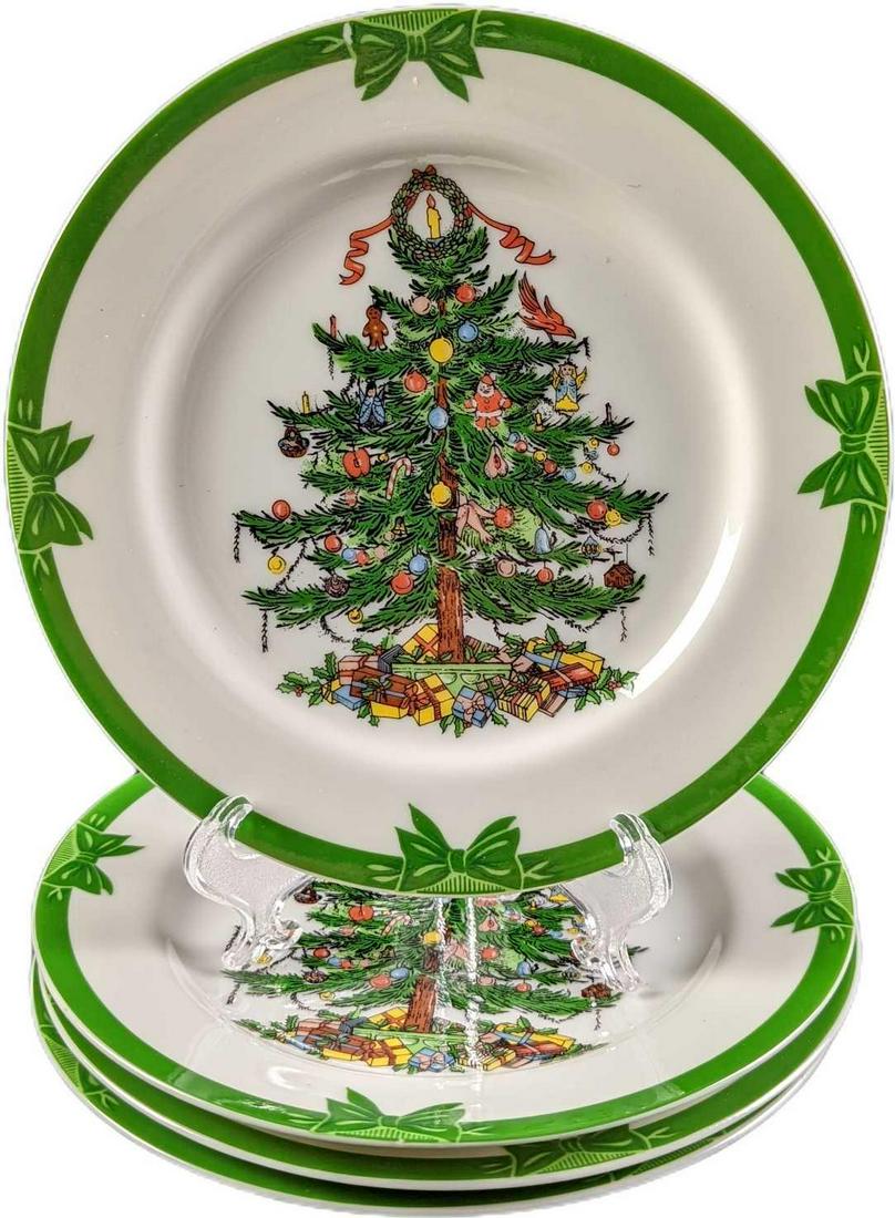 4 Georges Briard Yule Tide Christmas Dessert Plates (1 of 5)