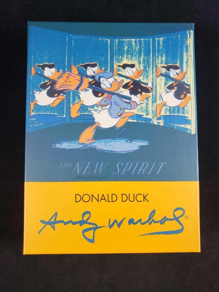 アンディ·ウォーホル The New Spirit (Donald Duck) Lot - Andy Warhol Donald Duck Lithograph Signed In Plate