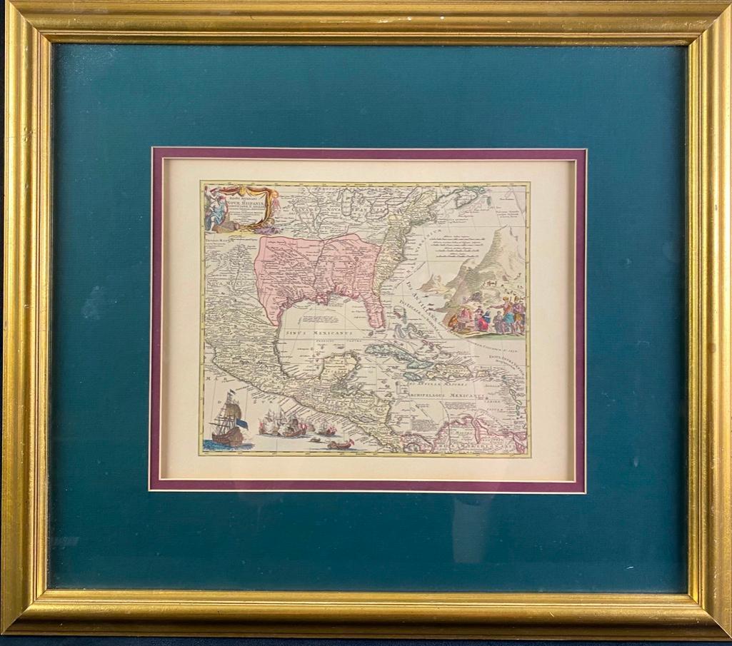 Reproduction of 18th Century North America Map (1 of 7)