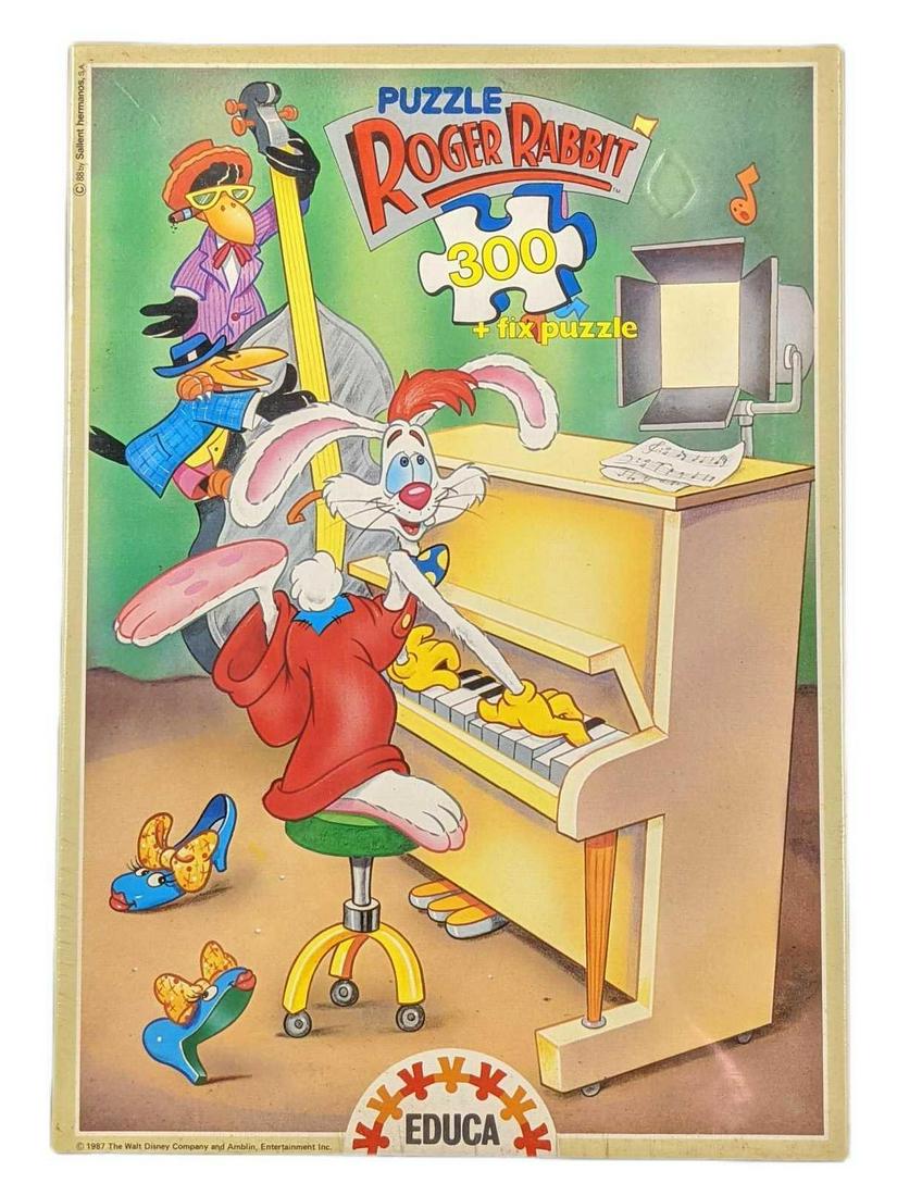 Vintage Disney Who Framed Roger Rabbit 300pc Jigsaw Puzzle (1 of 6)