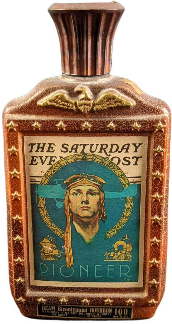 Vintage Jim Beam Pioneer Norman Rockwell Decanter (1 of 7)