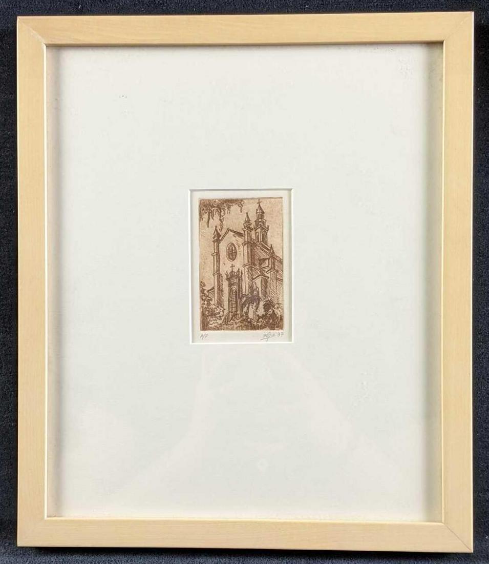 Etching Artist's Proof Print Signed and Dated Mar 18, 2022 Rapid