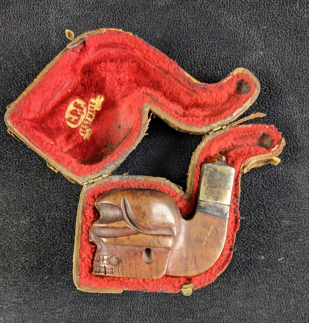 Antique Skull Pipe Bowl C.P.F Best Make Pipe Bowl (1 of 10)