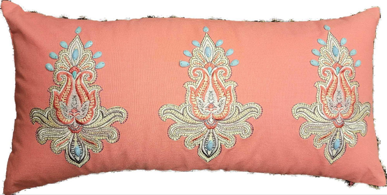 Coral Echo Guinevere Fashion Cotton Linen Throw Pillow (1 of 6)