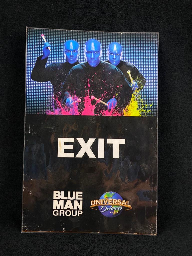 Exit Sign From Blue Man Group Theater (1 of 4)