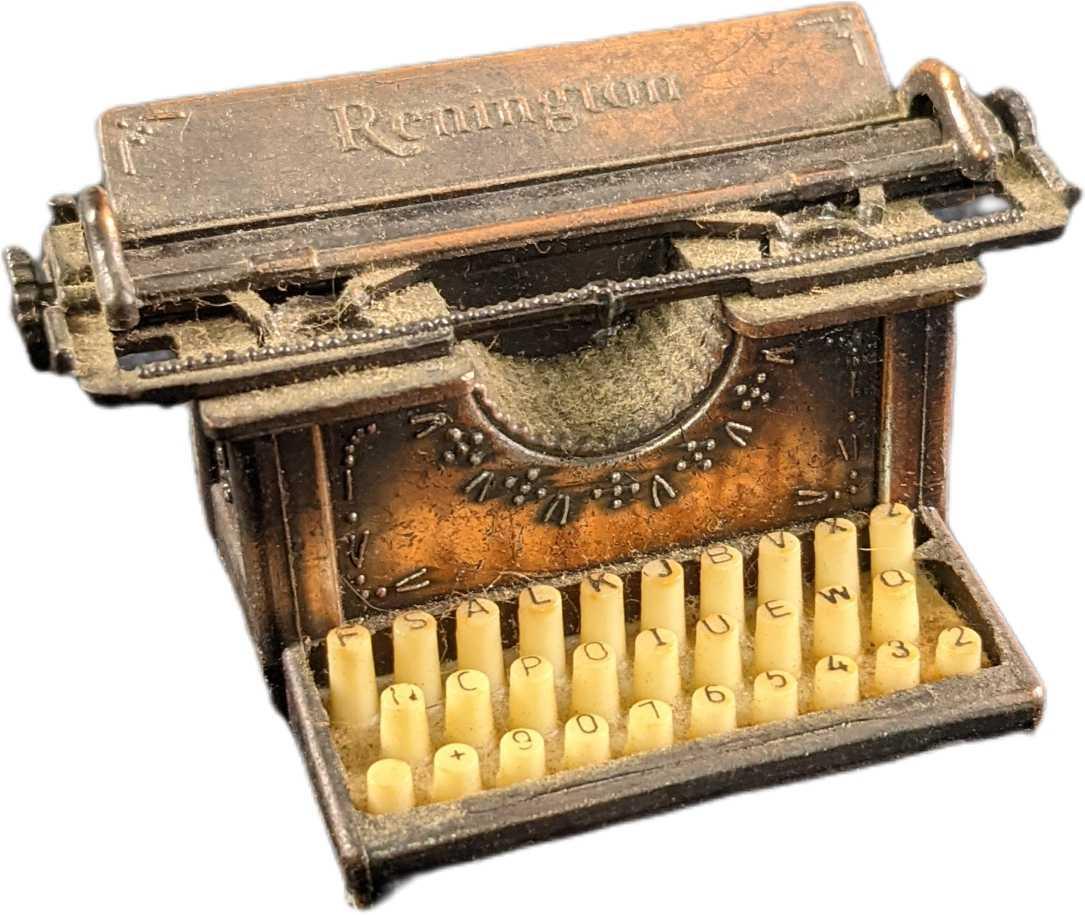 Miniature Remington Typewriter Metal Pencil Sharpener (1 of 6)