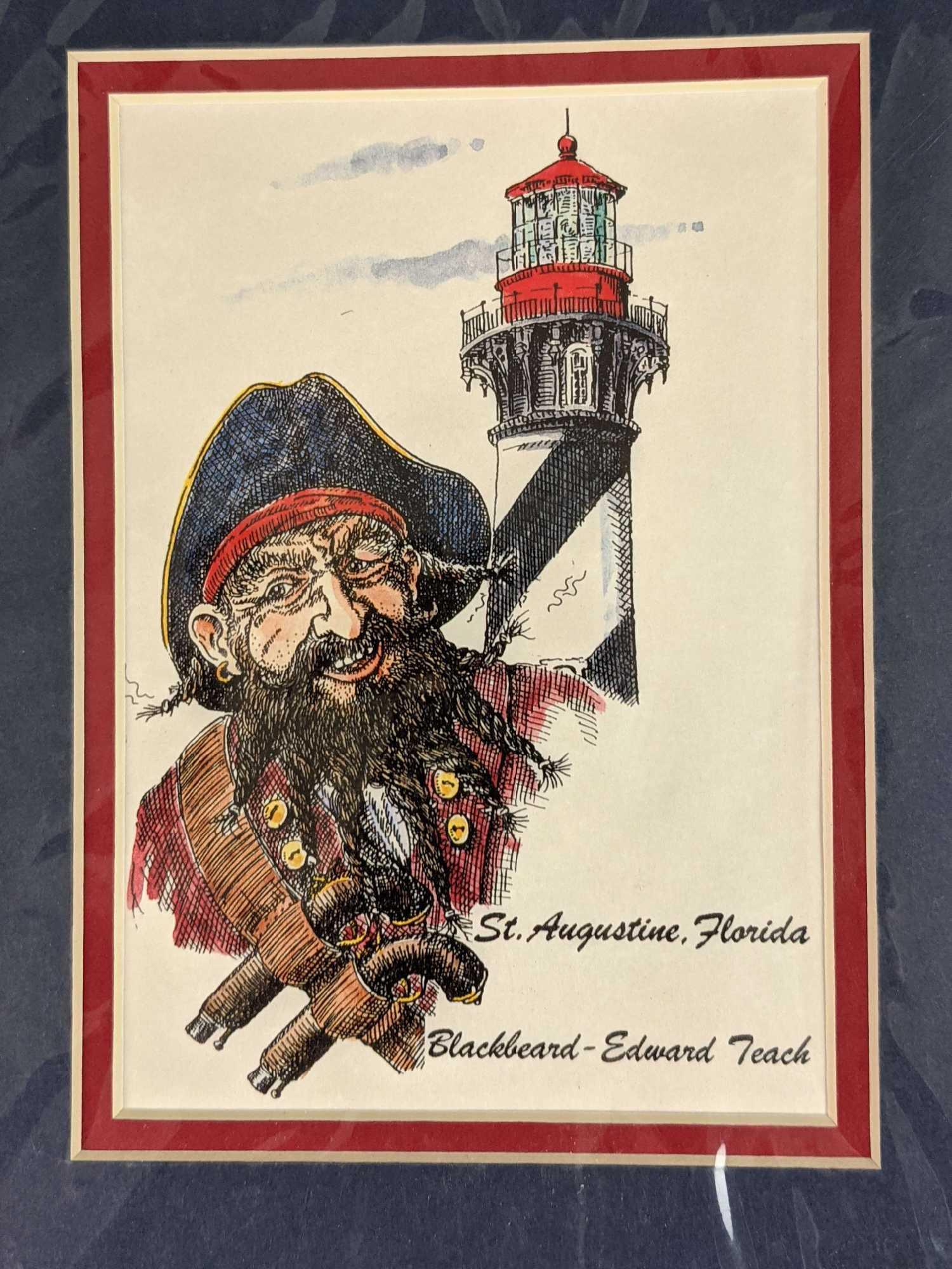Blackbeard St Augustine Florida Souvenir Print (1 of 3)