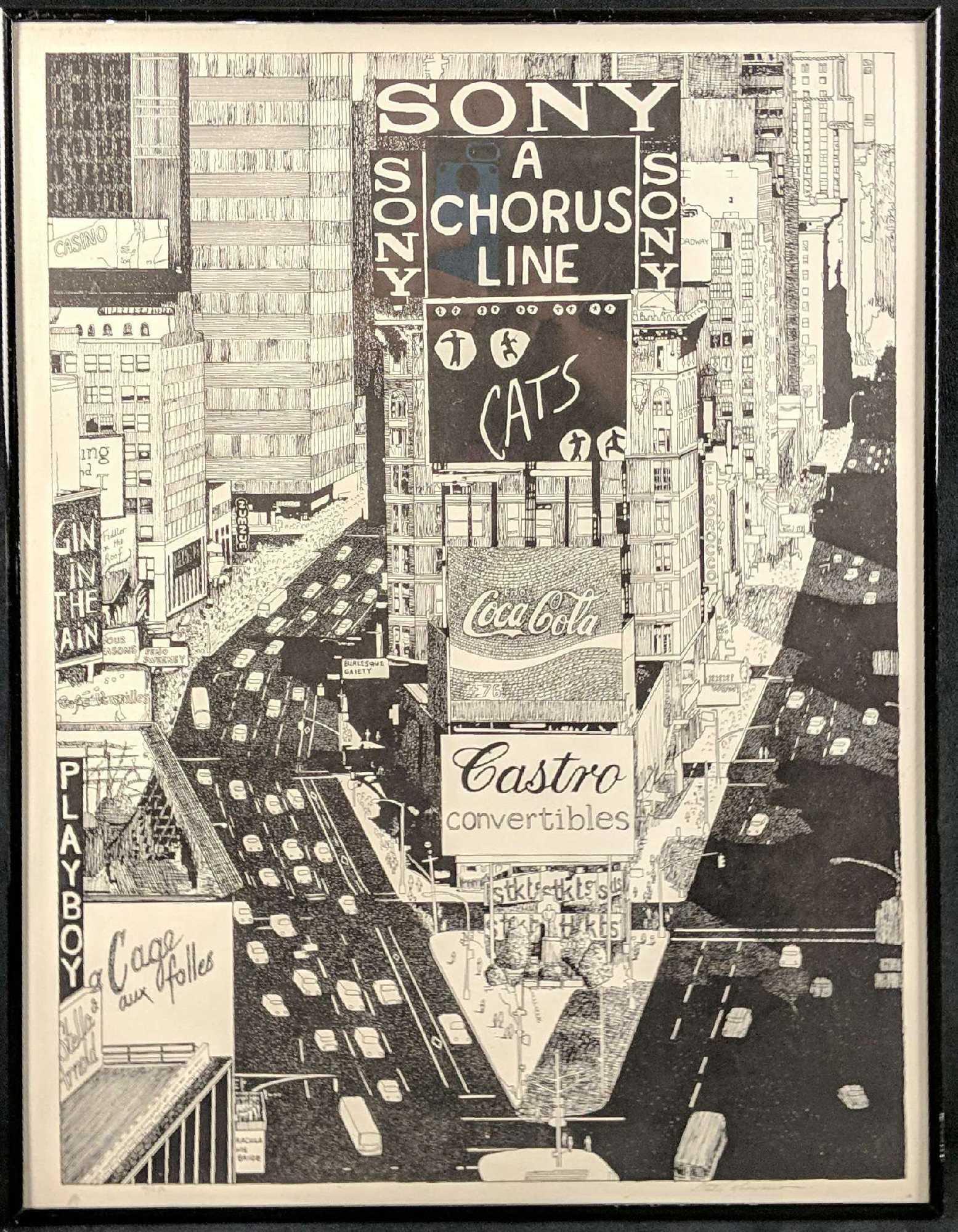 Stella Roosevelt Signed LE Litho NYC Times Square (1 of 6)