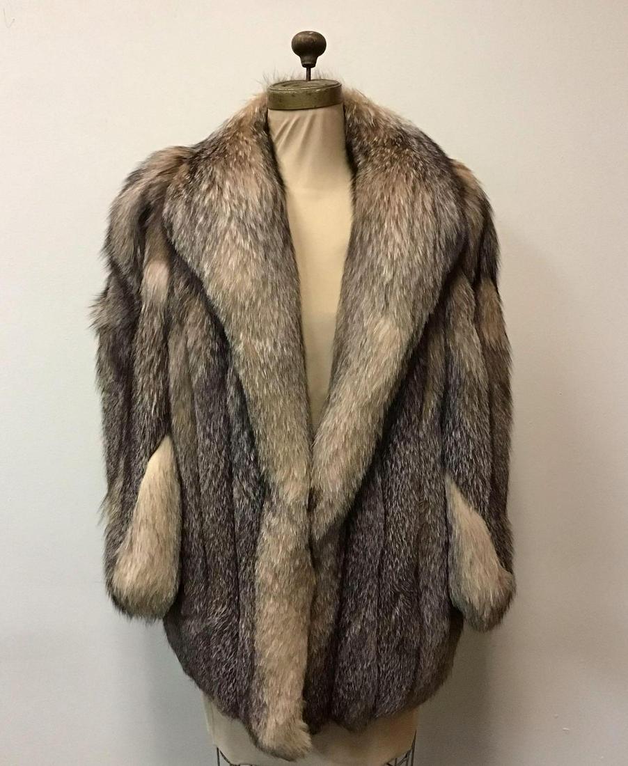 Crystal Fox Fur Coat Vintage Fashion John Pappas Furs (1 of 8)