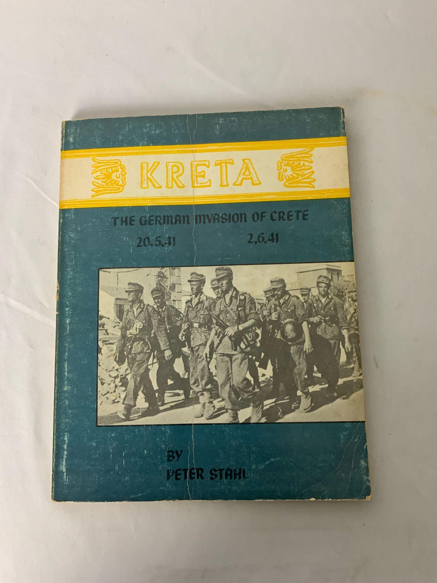 Softcover " Kreta The German Invasion of Crete 20.5.41 2.6.41 copyright 1972 (1 of 5)