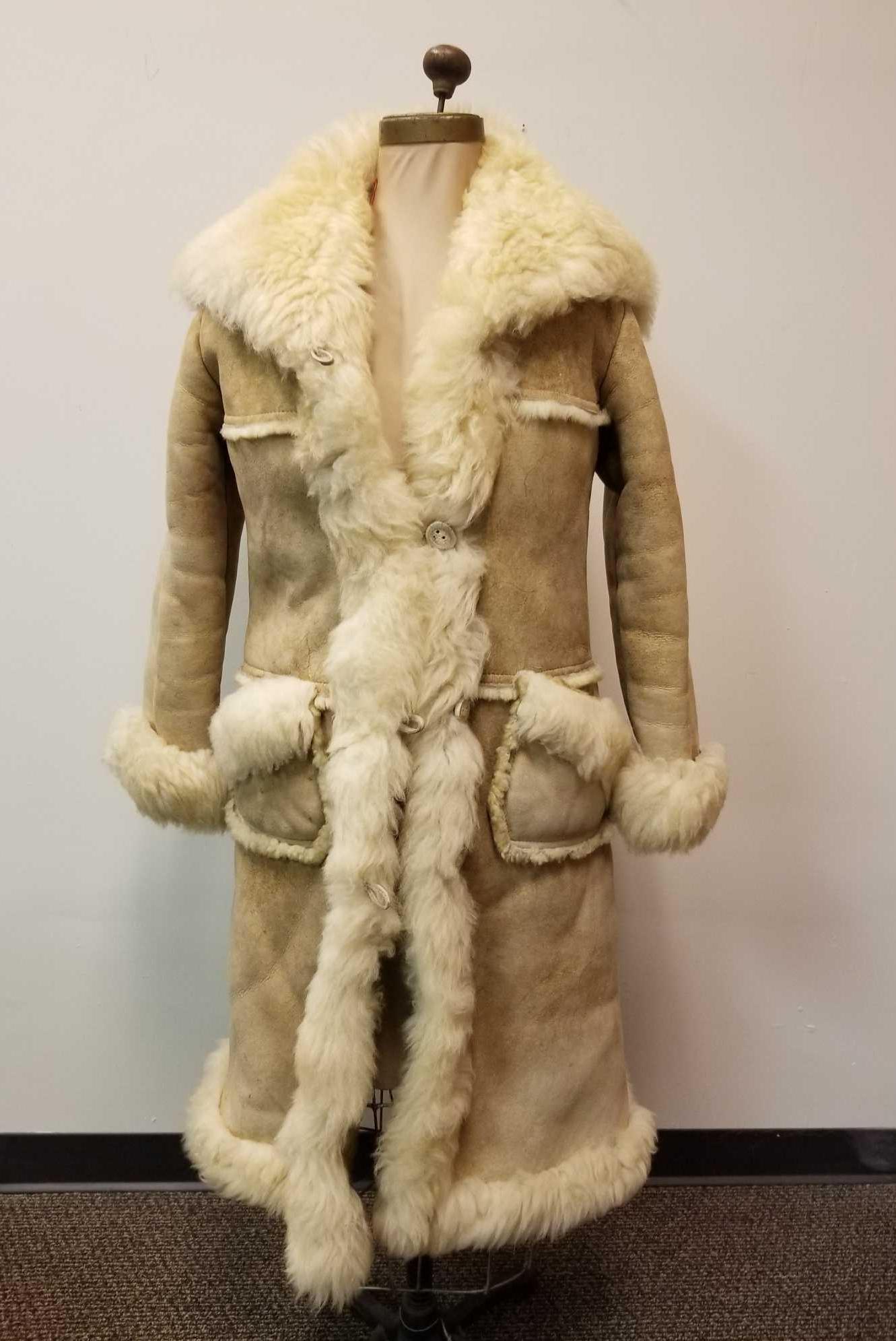 Long Sheep Skin Shearling Coat (1 of 8)