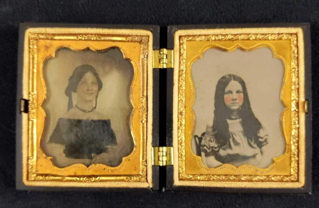 Antique Tintype Portrait W Gutta Percha Cases (1 of 6)