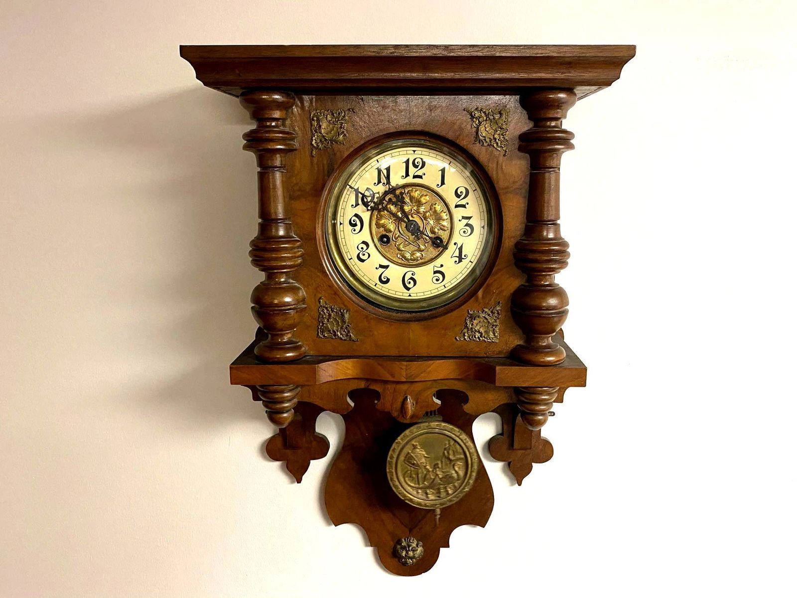 Antique Kocie Gong No 1 Mechanical Pendulum Wall Clock W/ Key (0281) on Apr 08, 2022 Rapid