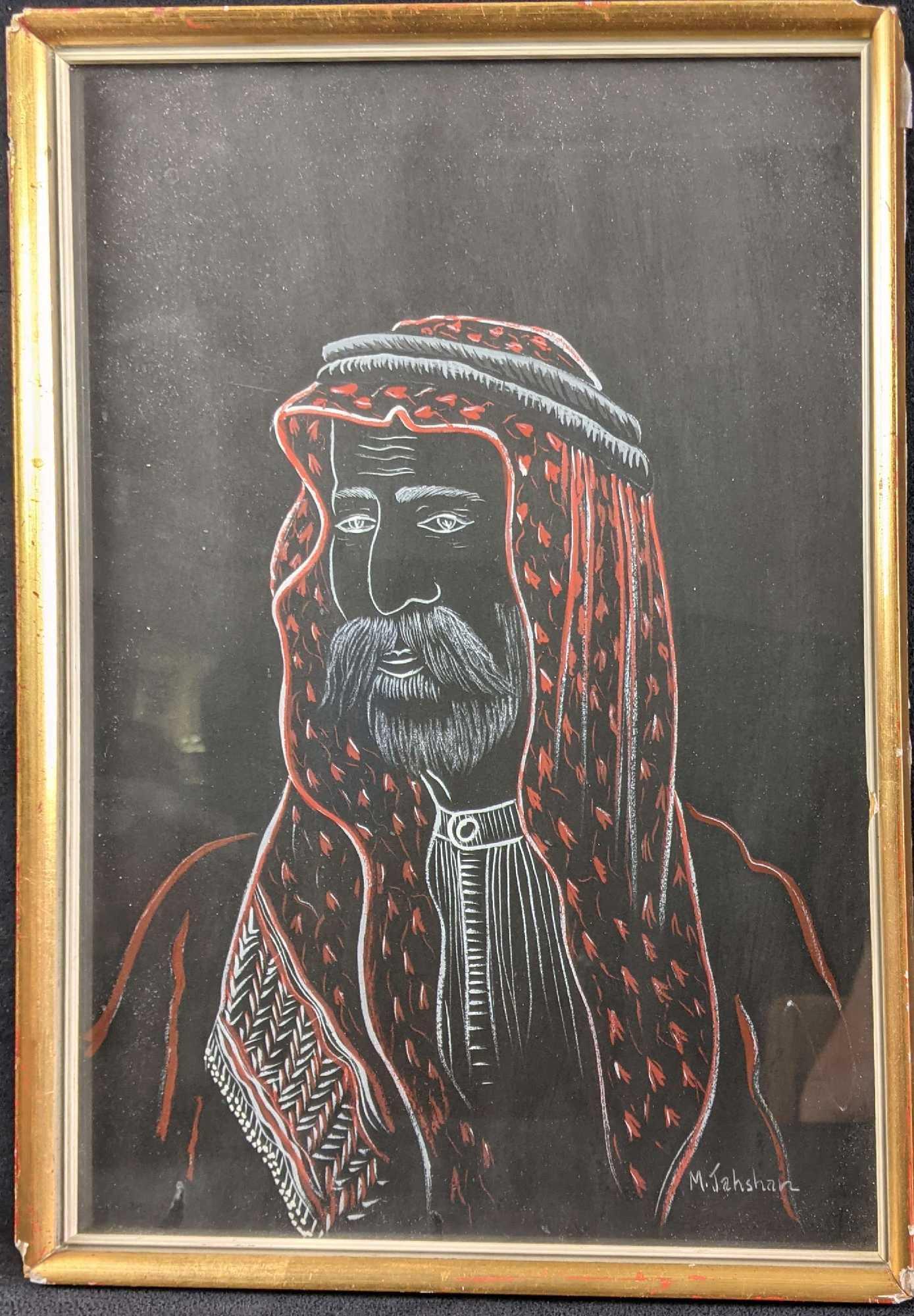 Saudi Arabian Original Portrait and Head Dress (1 of 8)