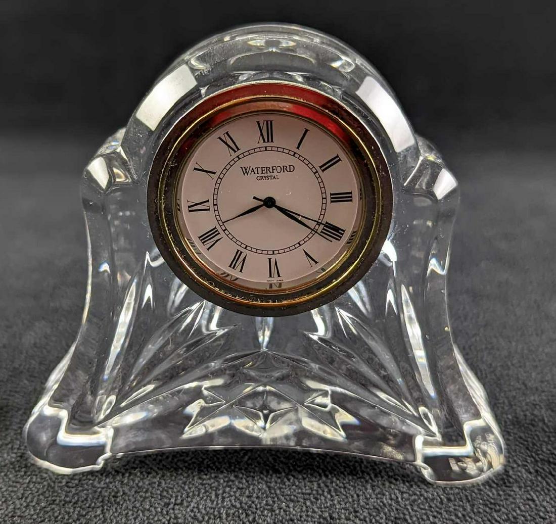 Vintage Small Waterford Ireland Small 3" Crystal Mantel / Desk Clock (1 of 9)