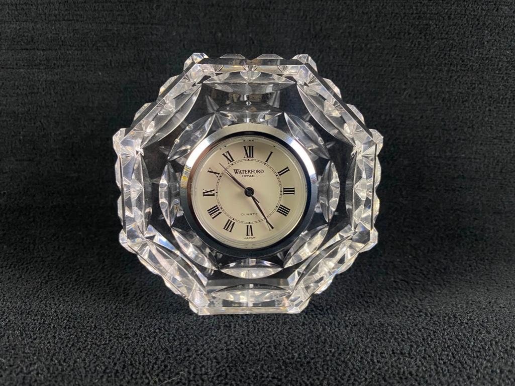 Waterford Crystal Small Mantle Clock (1 of 7)