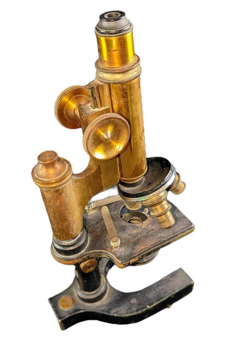 Vintage Brass Plated Bausch & Lomb Microscope (1 of 8)