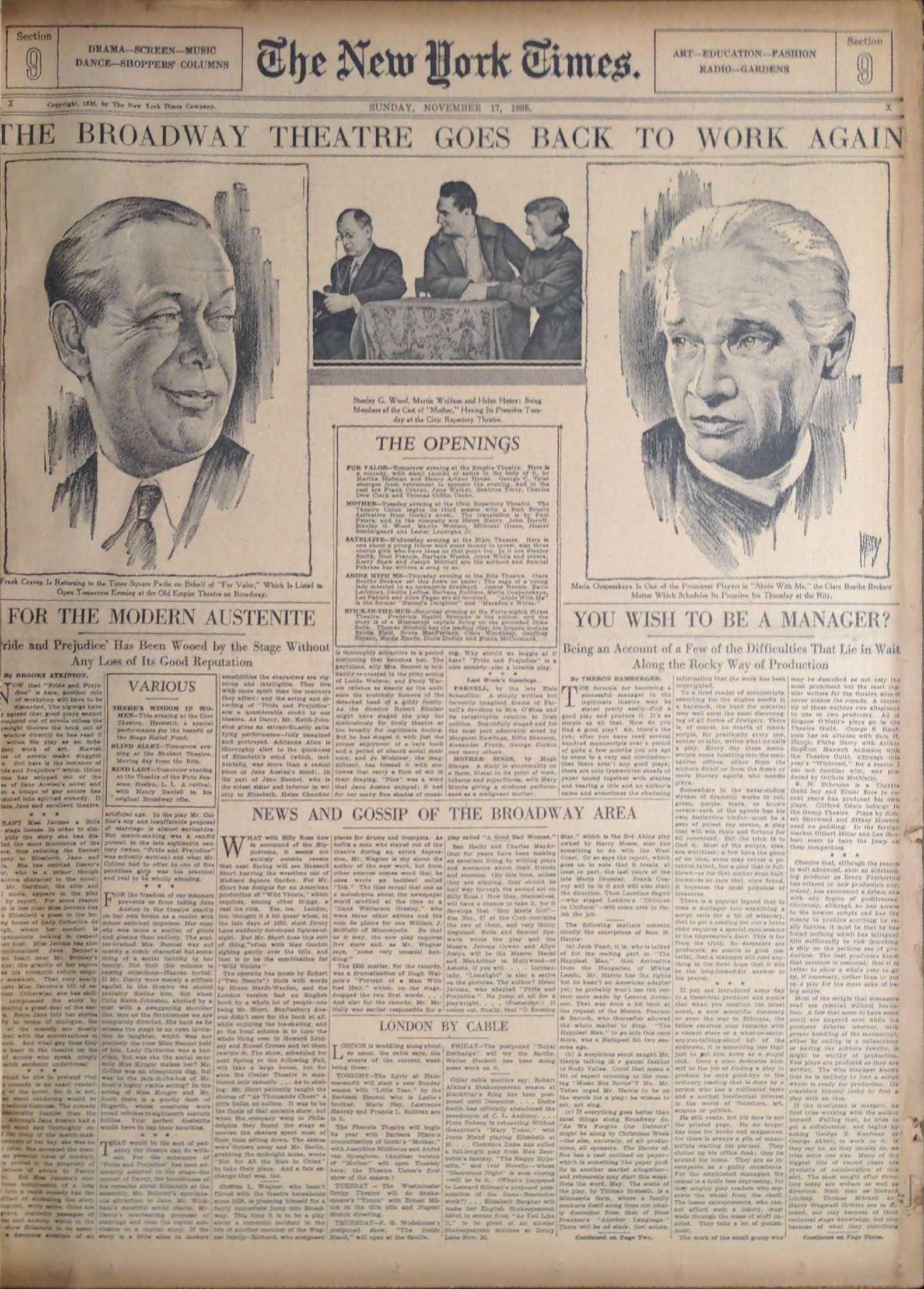 Vintage Bound New York Times Newspaper Nov 16 To 30 1935 (1 of 10)
