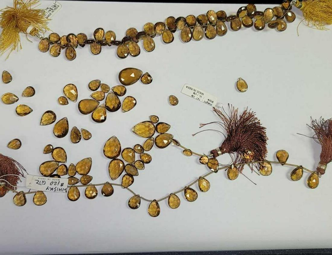 Whiskey Quartz Gemstone Bead Nature (1 of 5)