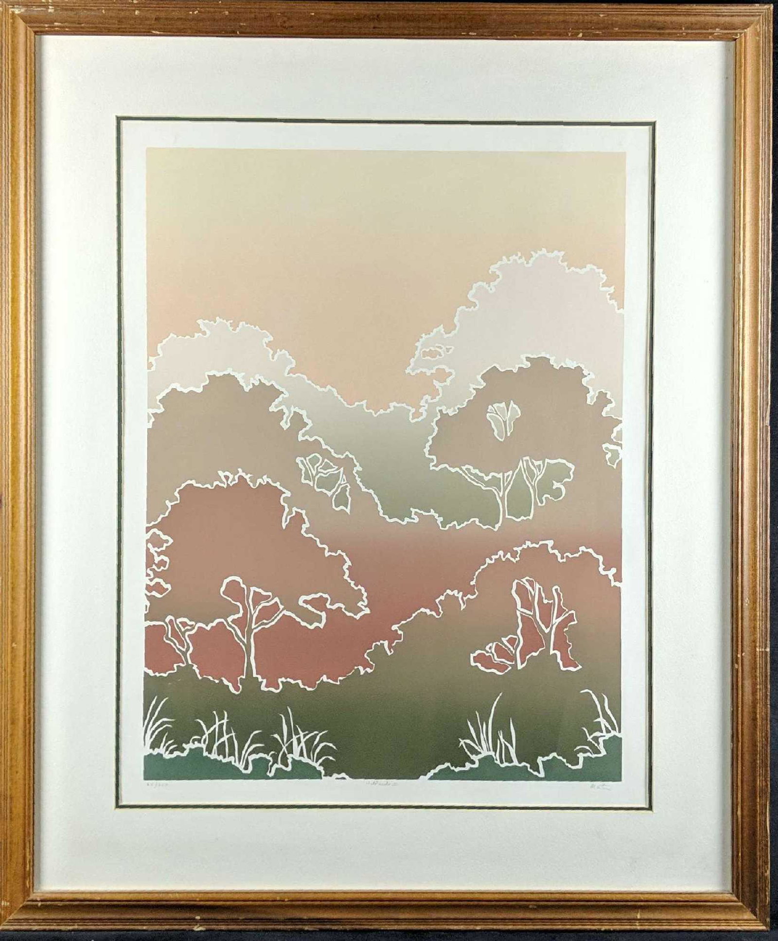 Hilside One Color LE Serigraph Print By Martin (1 of 8)