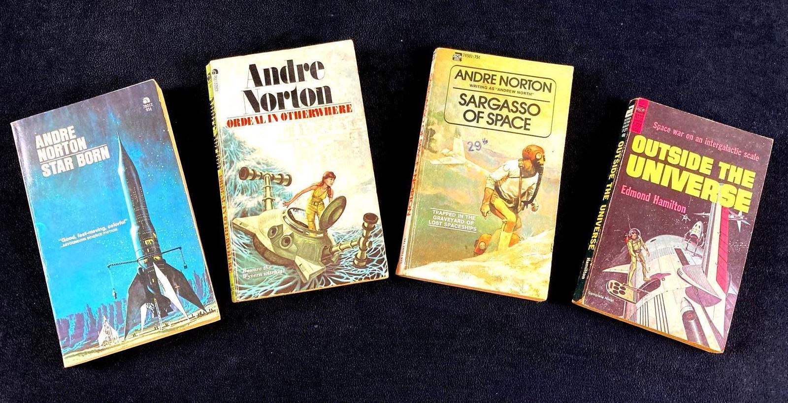 Set of (4) Science Fiction Space Books Circa 1950's and 60's (1 of 5)