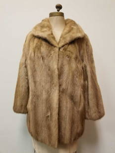 Vintage Mink Valles Furs By York Fur Co: This light brown mink fur coat by Valles Furs- York Fur Co is in great Vintage condition with no known damages. Light brown fabric interior with dark brown embroidered flowers throughout, The name