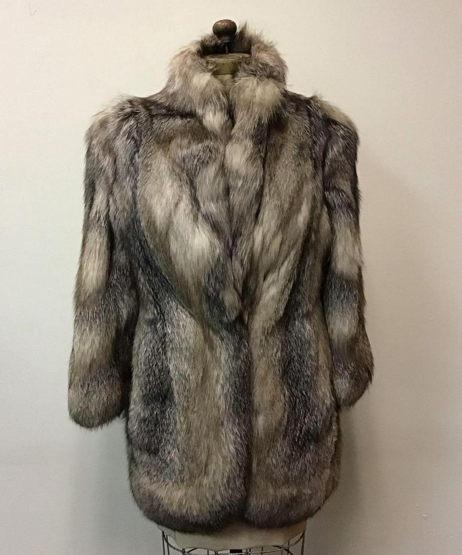 Fox Fur Coat Jacket Vintage Fashion Lister (1 of 7)