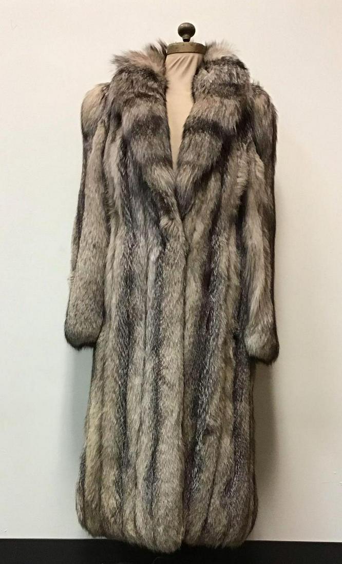 Crystal Fox Fur Coat Jacket Vintage Fashion (1 of 6)